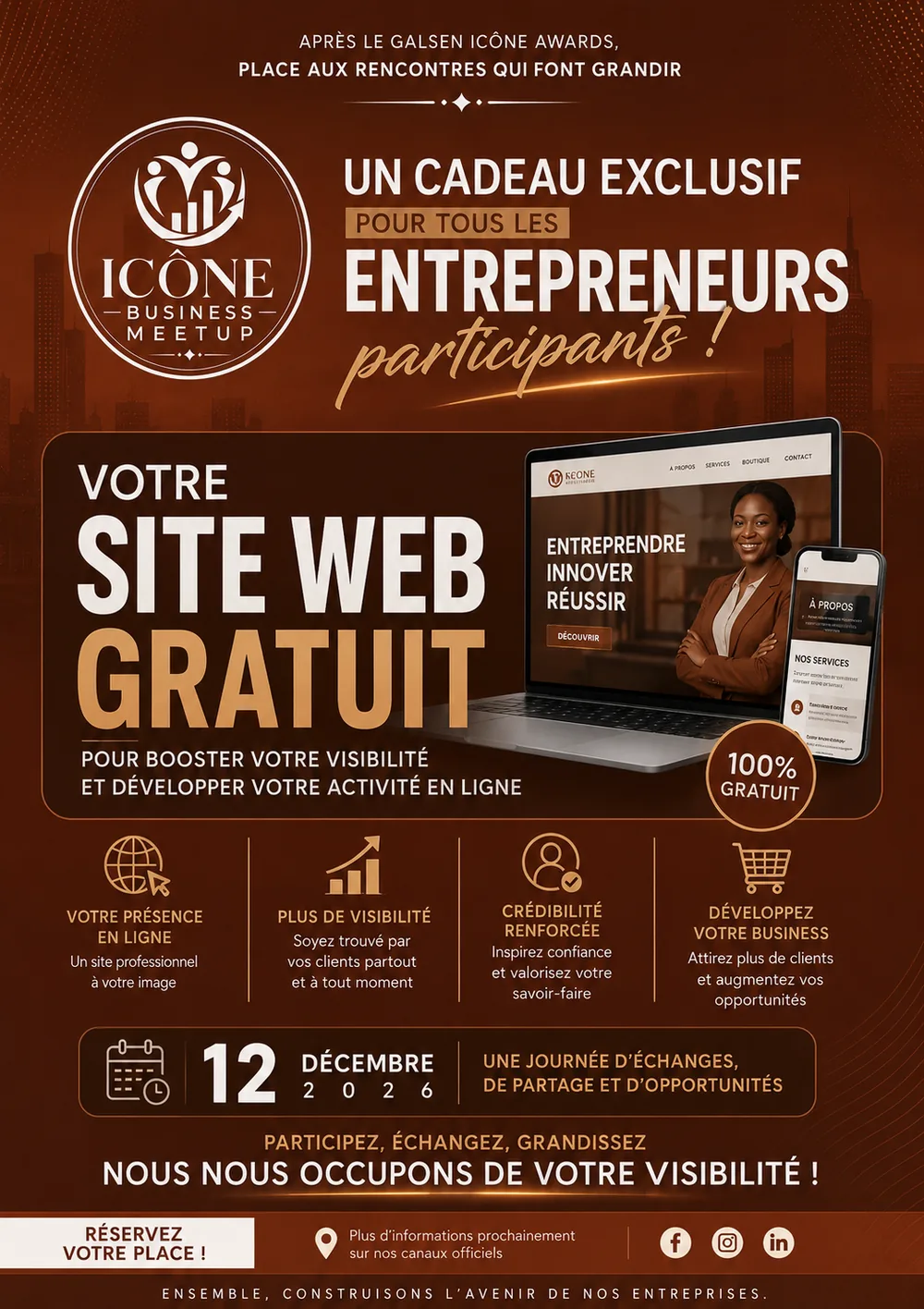 Votre site web offert